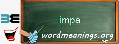 WordMeaning blackboard for limpa